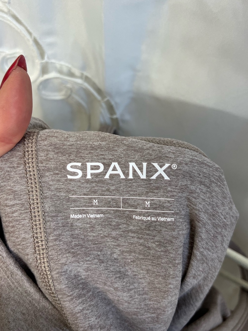 SPANX Active Dress Built In Shorts Drawstring Racerback Taupe M - Picture 9 of 12